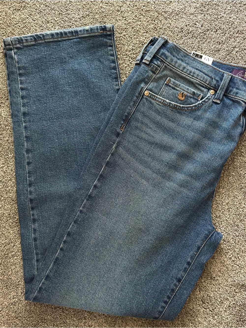 Gloria Vanderbilt NWT Women’s Relaxed Straight Dark Blue Denim Jeans